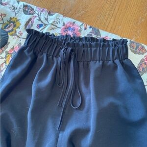 Black Drawstring Waist Pants